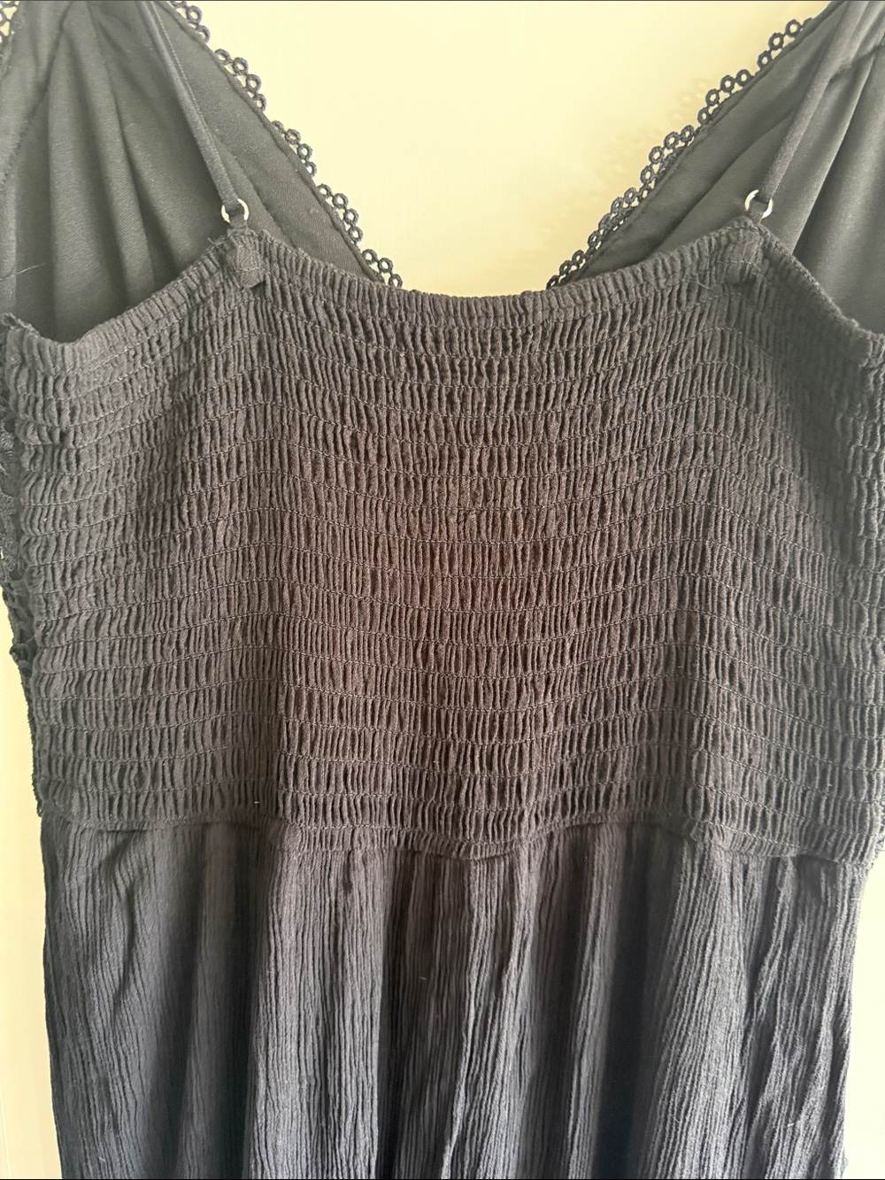 Black Lace High-Low Slip Dress - Picture 6 of 7